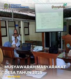 Musyawarah masyarakat desa dari puskesmas tanjungsari