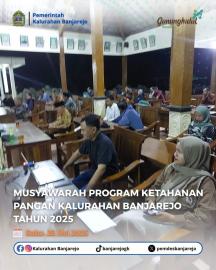 Musyawarah program ketahanan pangan tahun 2025 kalurahan banjarejo